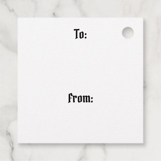 Vintage Sleigh Ride Engraving フェイバータグ (裏面)