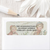 Vintage Sleigh Ride Winter Address Label ラベル (インサイチュ)