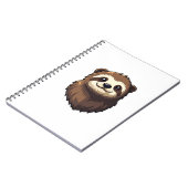 Vintage Sloth Face Retro Wildlife Graphic 2 ノートブック (左側)
