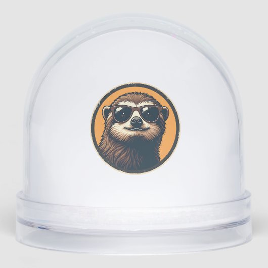 Vintage Sloth Sunglasses Retro Badge Art 2 (正面)