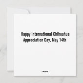 Vintage Smoking Chihuahua Retro Pet Cigarette シーズンカード (裏面)