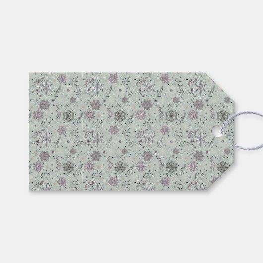 Vintage Snow ギフトタグ (正面(横))