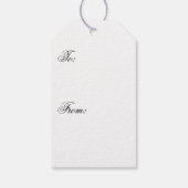 Vintage Snow ギフトタグ (裏面)