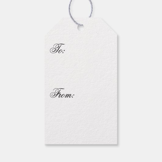 Vintage Snow ギフトタグ (裏面)