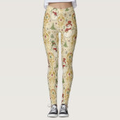 Vintage Snowman & Christmas Tree レギンス (正面)