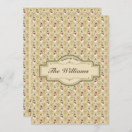 Vintage Snowman & Christmas Tree Custom シーズンカード