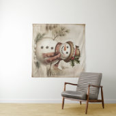 Vintage Snowman Tapestry タペストリー (インサイチュ(横))