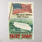Vintage Soap Product Advertising ポスター (正面)