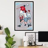 Vintage Soccer Print ポスター (ホームオフィス)