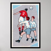 Vintage Soccer Print ポスター (正面)
