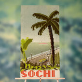 Vintage Sochi Marine Station Fine Art Travel アクリルサイン (ニュートラル)