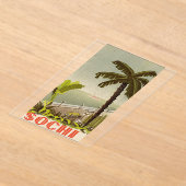 Vintage Sochi Marine Station Fine Art Travel アクリル招待状 (レイダウン)