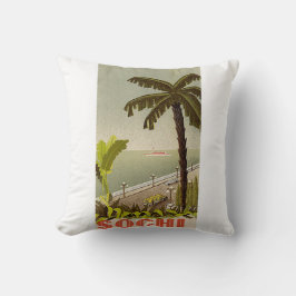 Vintage Sochi Marine Station Fine Art Travel クッション