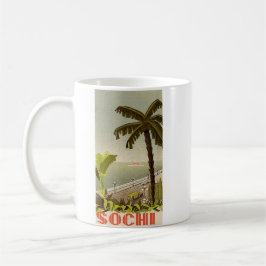 Vintage Sochi Marine Station Fine Art Travel コーヒーマグカップ