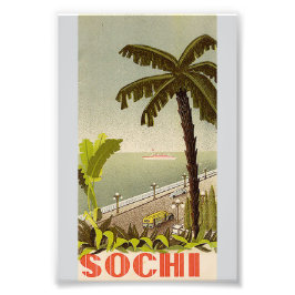 Vintage Sochi Marine Station Fine Art Travel フォトプリント