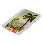 Vintage Sochi Marine Station Fine Art Travel マグネット (左側)