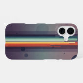 Vintage Soft Cosmic Rays iPhone 16ケース (裏面横)