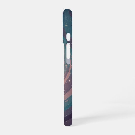 Vintage Soft-Style Nebula iPhone 16ケース (左側面)