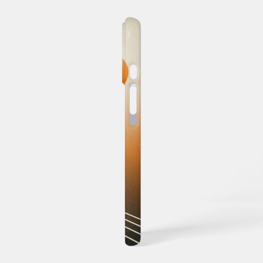 Vintage Solar Trajectory iPhone 16ケース (左側面)