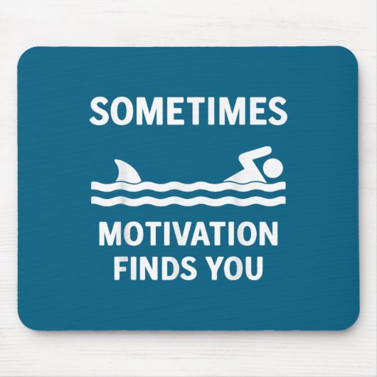 Vintage Sometimes Motivation Finds You Tee - Funny マウスパッド (正面)
