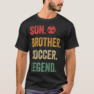 Vintage Son Brother Soccer Legend Retro Boys Socc  Tシャツ