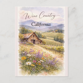 Vintage Sonoma Valley California Travel Postcard  ポストカード