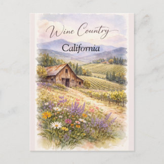 Vintage Sonoma Valley California Travel Postcard  ポストカード