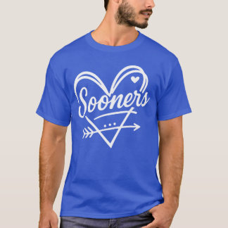 Vintage Sooner Heart Arrow Graphic Gift for Men Wo Tシャツ