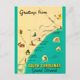 Vintage South Carolina Coast Postcard ポストカード
