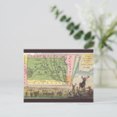 Vintage South Dakota Map ポストカード (スタンド正面)