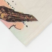 Vintage South Dakota Map Fleece Throw フリースブランケット (角)