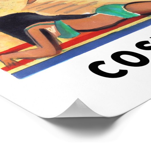 Vintage Spain Travel Poster ポスター (角)