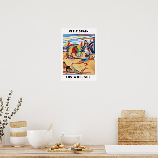 Vintage Spain Travel Poster ポスター (キッチン)