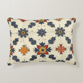 Vintage Spanish Tile Pattern アクセントクッション