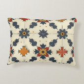 Vintage Spanish Tile Pattern アクセントクッション (裏面)