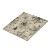 Vintage Spiders and Webs Halloween Pattern タイル (側面)