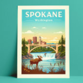 Vintage Spokane Washington ポストカード