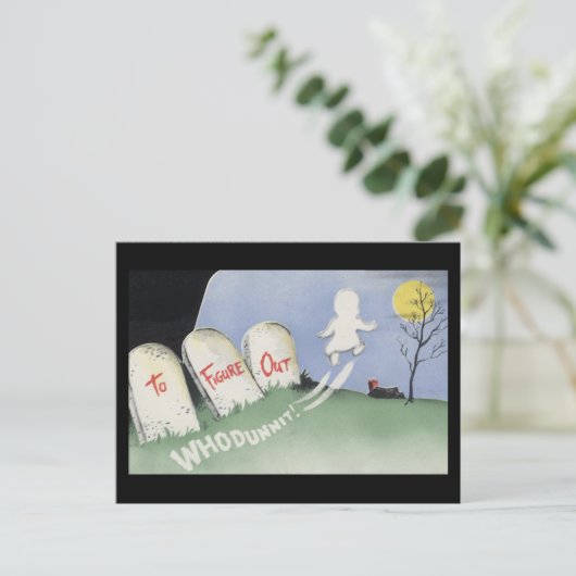 Vintage Spooky Halloween 8 ポストカード (スタンド正面)