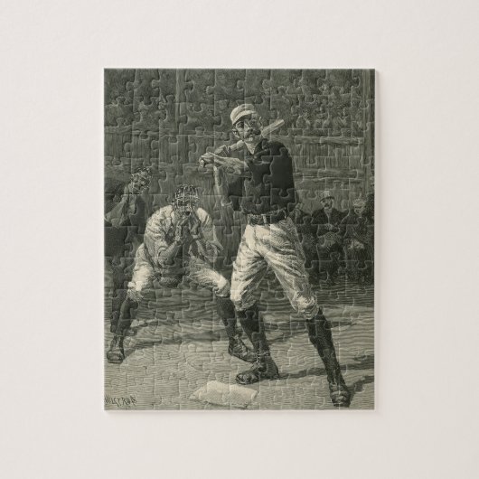 Vintage Sports, Baseball Players by Thulstrup ジグソーパズル (縦)