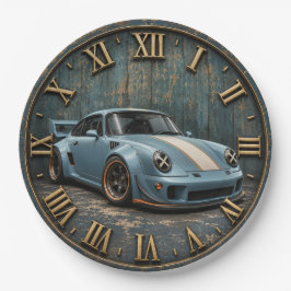Vintage Sports Car Retro Racing Coupe ペーパープレート