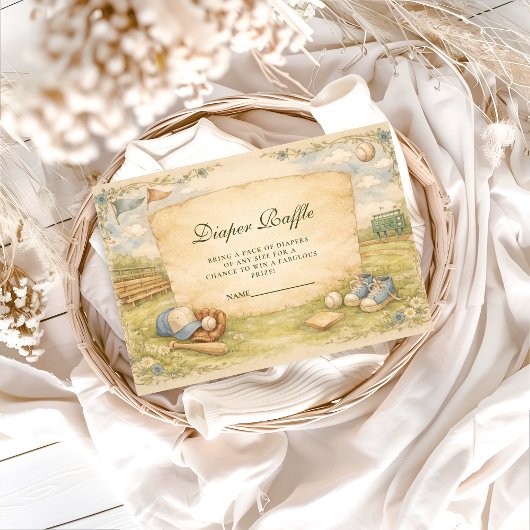 Vintage Sports Little Slugger Diapper Raffle エンクロージャーカード