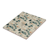 Vintage Spring Flowers and Butterflies タイル (側面)