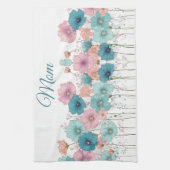 Vintage Spring Flowers for Mom キッチンタオル (縦)