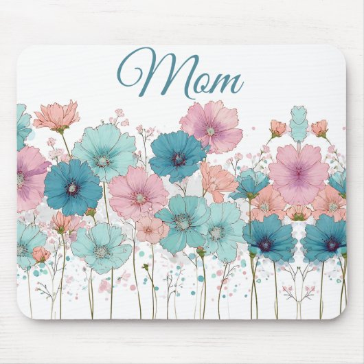 Vintage Spring Flowers for Mom マウスパッド (正面)