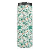 Vintage Spring Green Floral Personalized タンブラー (裏面)