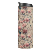 Vintage Spring Roses with Blue Butterflies タンブラー (回転右)