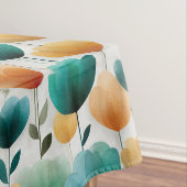 Vintage Spring Yellow and Green Floral テーブルクロス (インサイチュ)