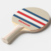 Vintage Squadron Across Striping with Name 卓球ラケット (正面アングル)