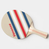 Vintage Squadron Angled Striping with Name 卓球ラケット (横)