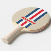 Vintage Squadron Pin Striped with Name 卓球ラケット (正面アングル)